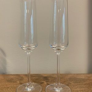 Crate & Barrel champagne glasses